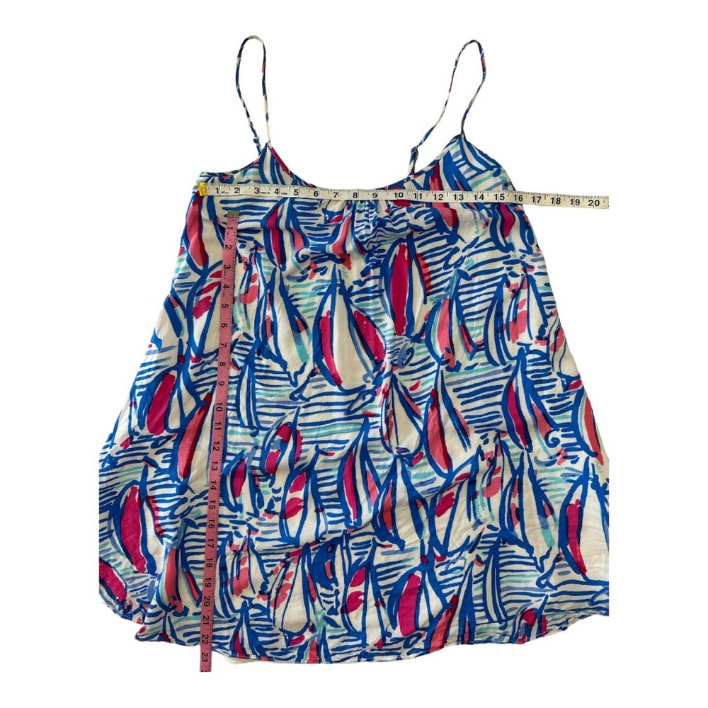Lilly Pulitzer Daphne Red Right Return Sailboat Trapeze Dress Sz XS - Picture 5 of 8